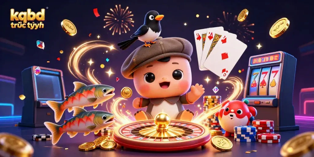 Experience the ultimate excitement of kqbd trưc tuyên with animated casino elements and vibrant details.