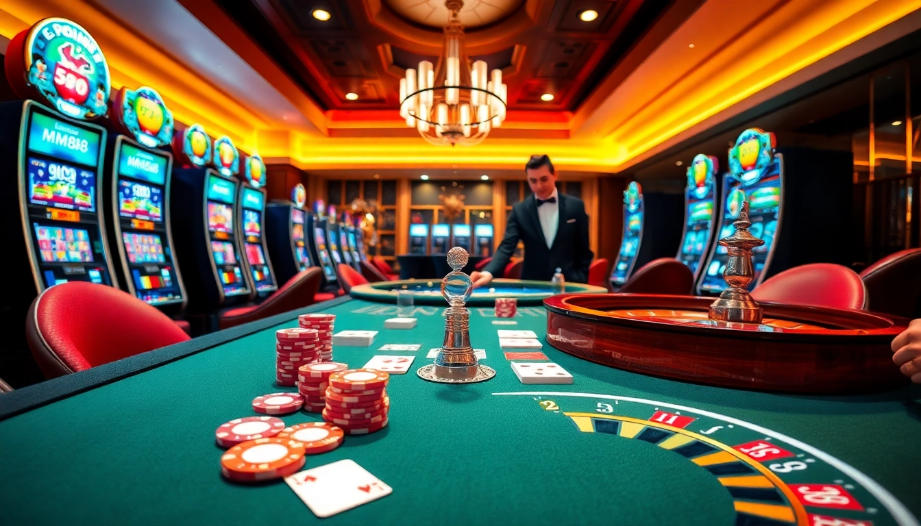 Experience the thrill of MM88 with vibrant casino games and professional dealers.