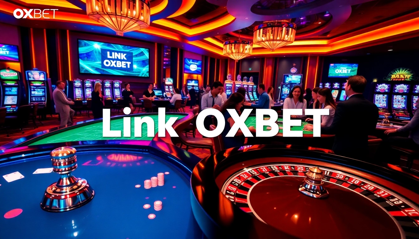 Experience the excitement of gambling at Link OXBET with vibrant casino games and engaging players.