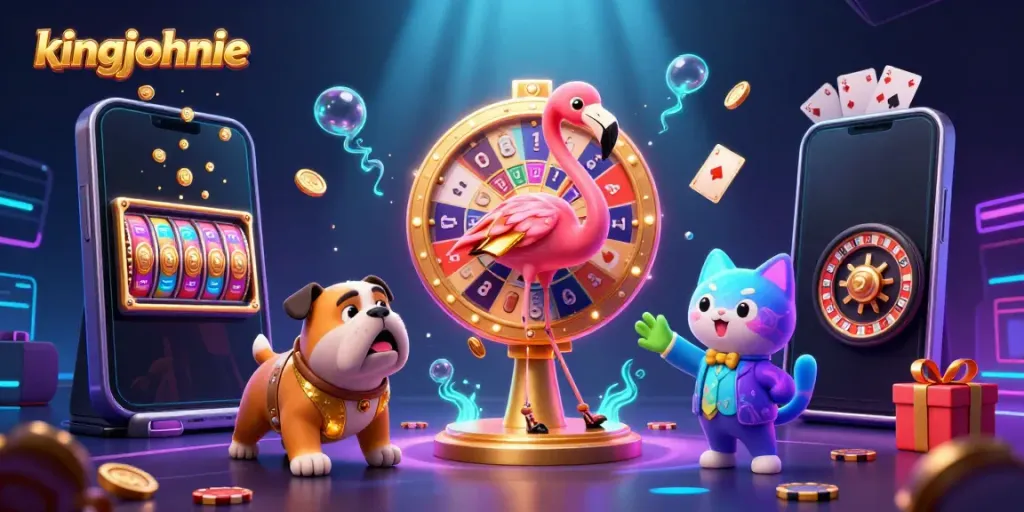 Experience excitement at King Johnnie's online blackjack with vibrant gaming elements and engaging hosts.