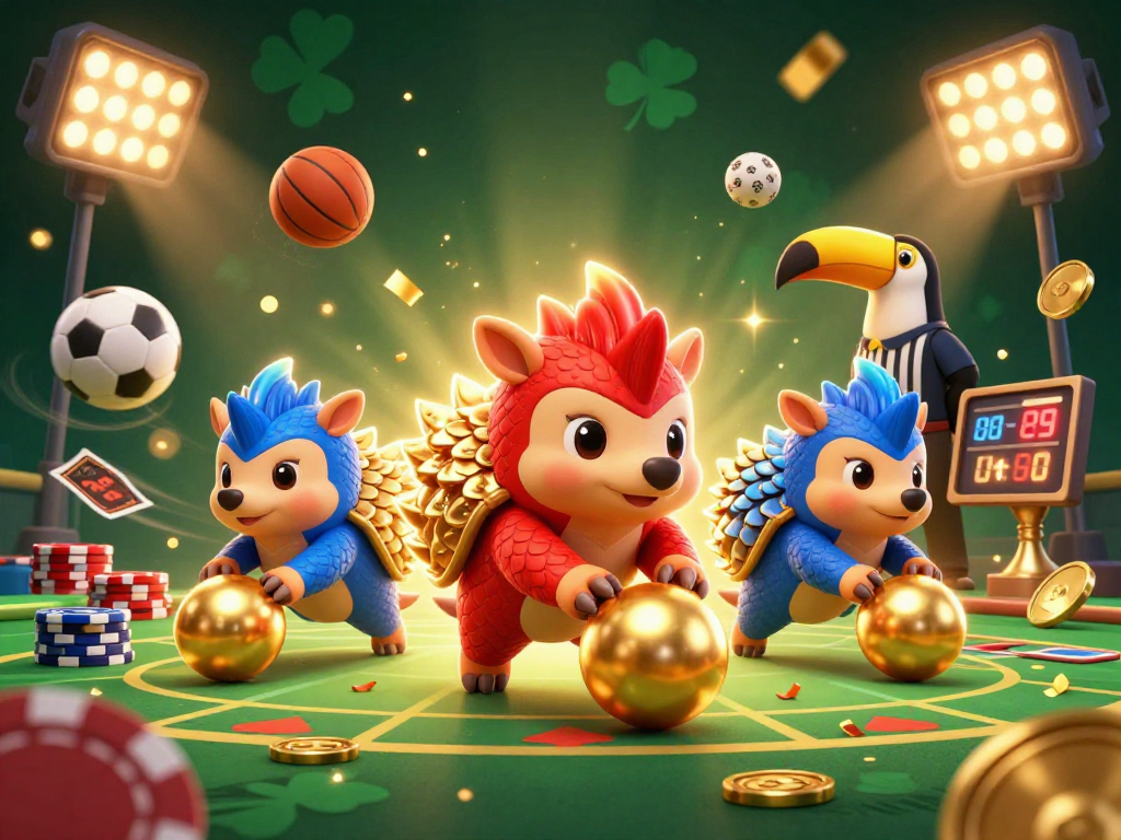 Experience hitclub sbs in dynamic action with rival pangolins and vibrant casino elements!