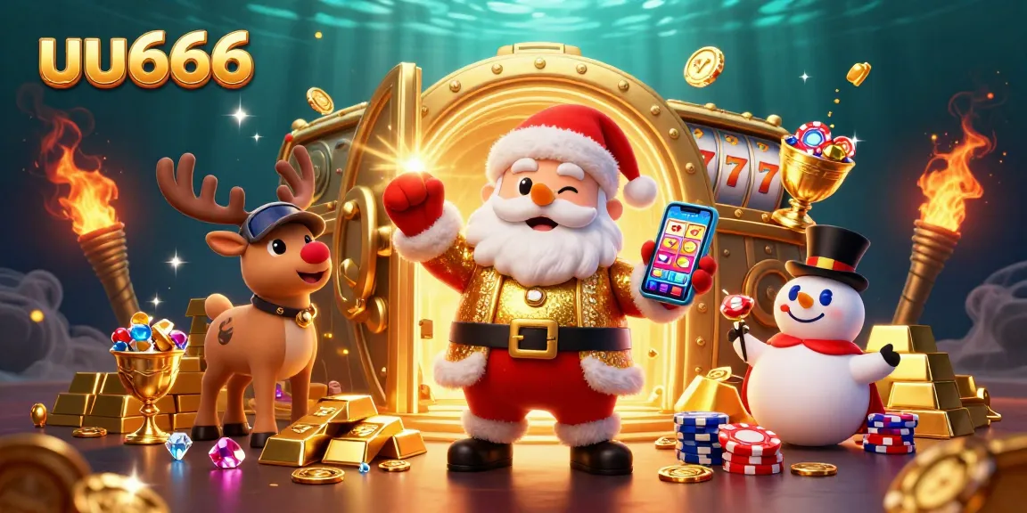 Experience the thrill with uu666's animated characters celebrating jackpot wins amid vibrant casino elements.