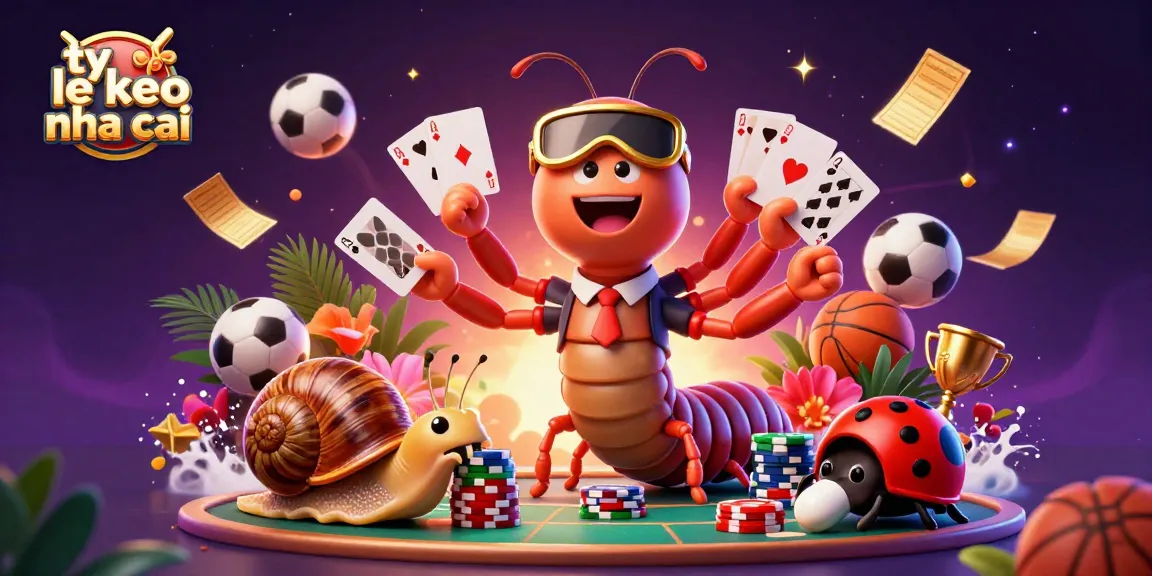 Experience ty le keo nha cai in action as colorful betting elements animate a vibrant sports scene with excitement.