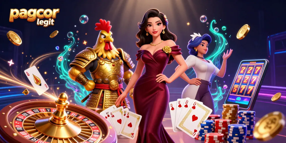 Experience the thrill with pagcor legit, showcasing a glamorous casino scene with dynamic elements.