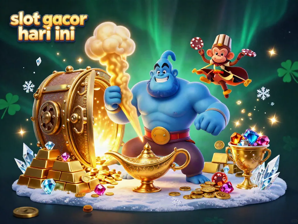 Spin to win with slot gacor hari ini in this vibrant gambling scene filled with treasures and excitement.