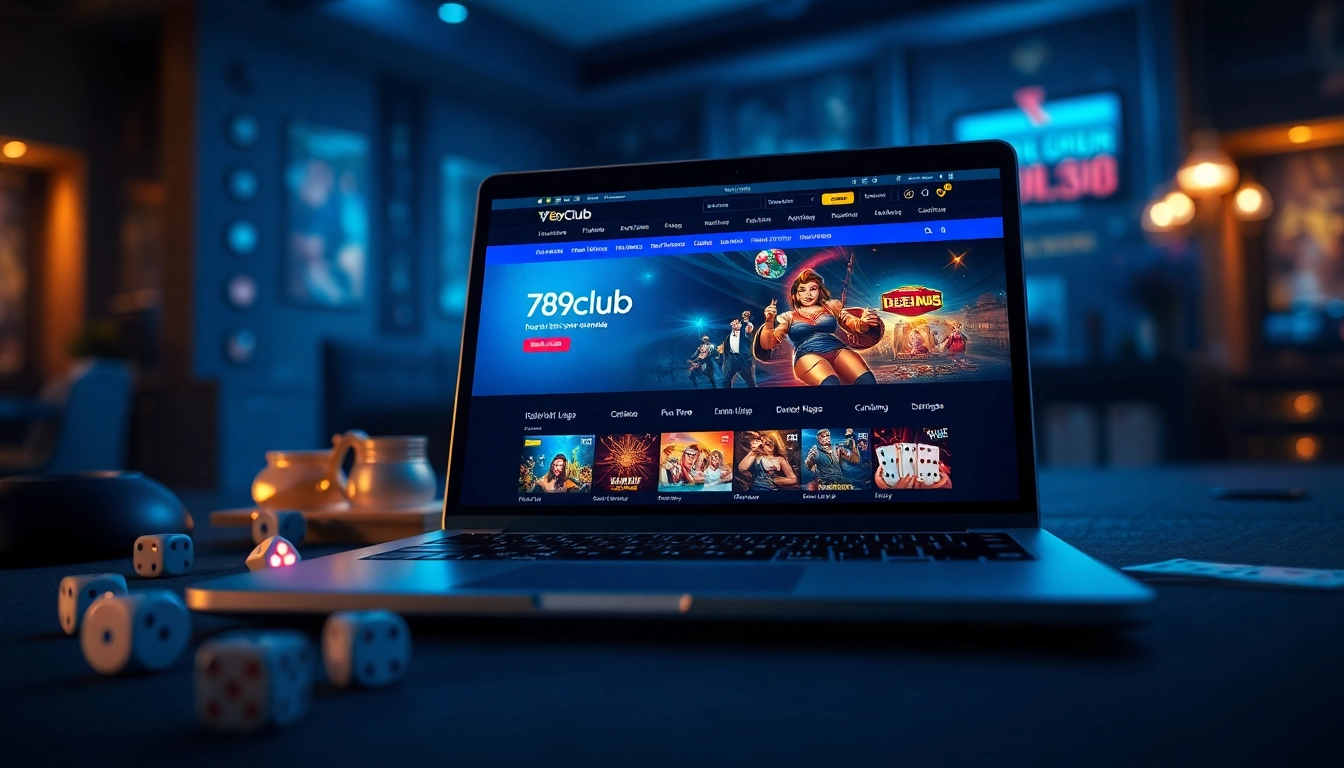 Secure access to 789Club through https://part.ru.com/link-vao-789club/ with a modern laptop displaying engaging gaming content and vibrant aesthetics.