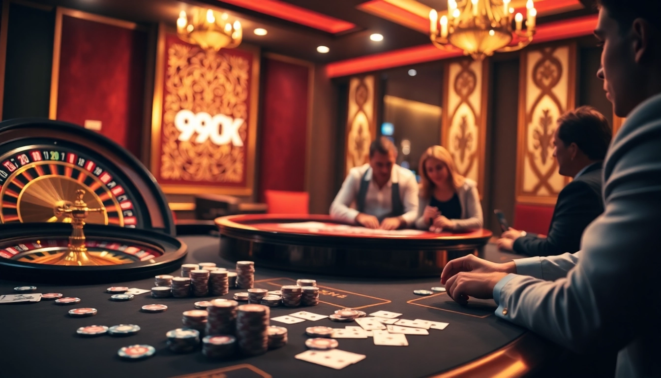 Experience the excitement of 99OK com with vibrant casino tables and poker action.