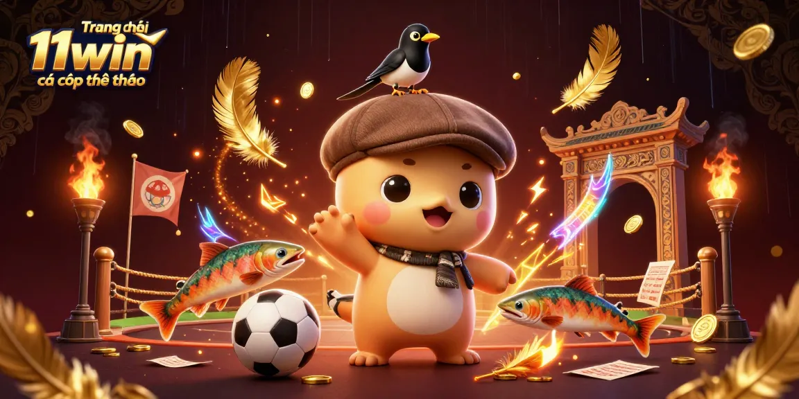 Engage with Trang chủ 11win cá cược thể thao in this vibrant sports betting illustration.