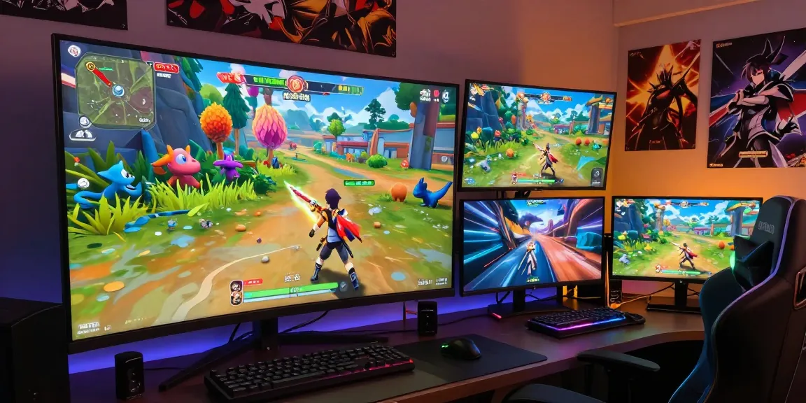 Explore vibrant hentai games online with dynamic characters and immersive landscapes in an exciting gaming setup.