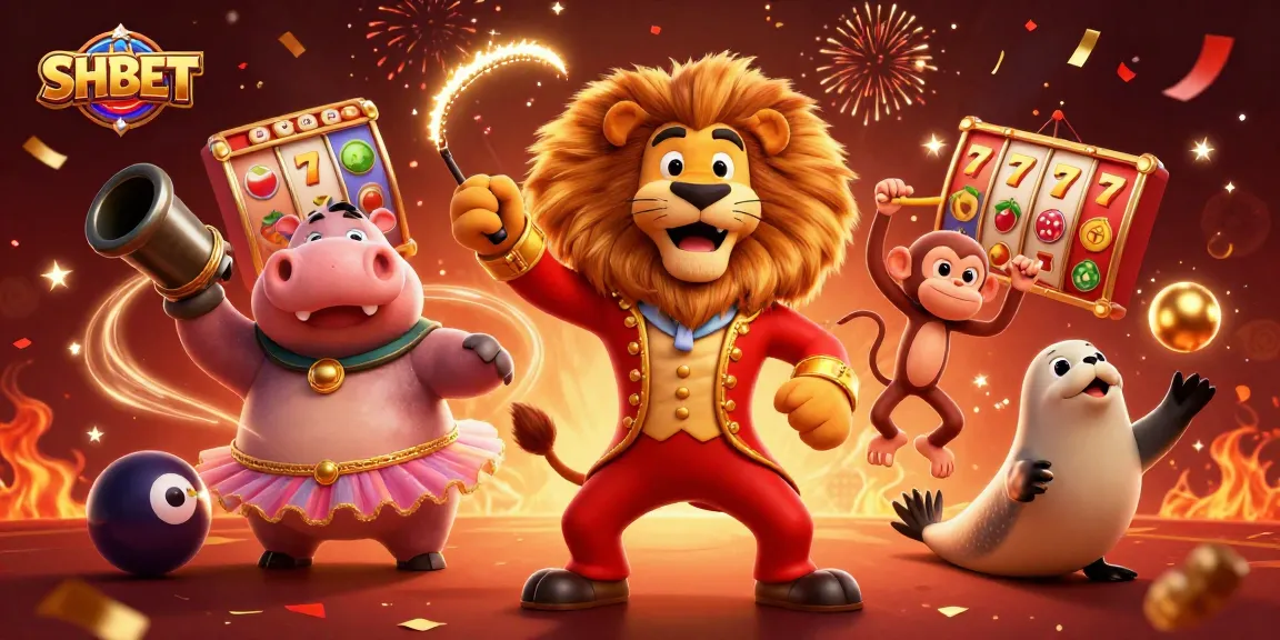 Experience thrilling gameplay at SHBET with vibrant casino elements amidst 3D cartoon characters.